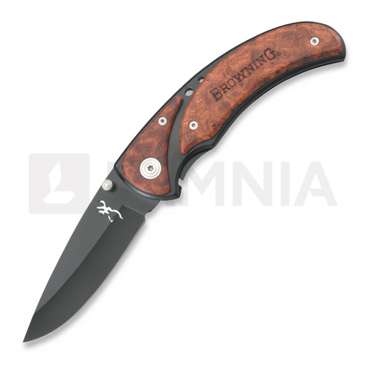 Navalha Browning Framelock Drop Point, Black/Cocobolo