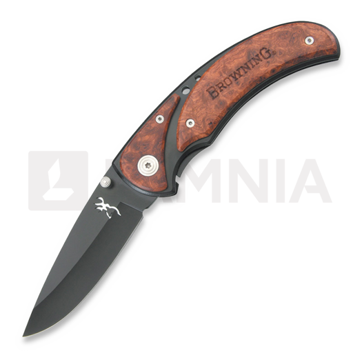 Browning Framelock Drop Point fällkniv, Black/Cocobolo