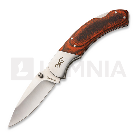 Складной нож Browning Lockback Brown Pakkawood