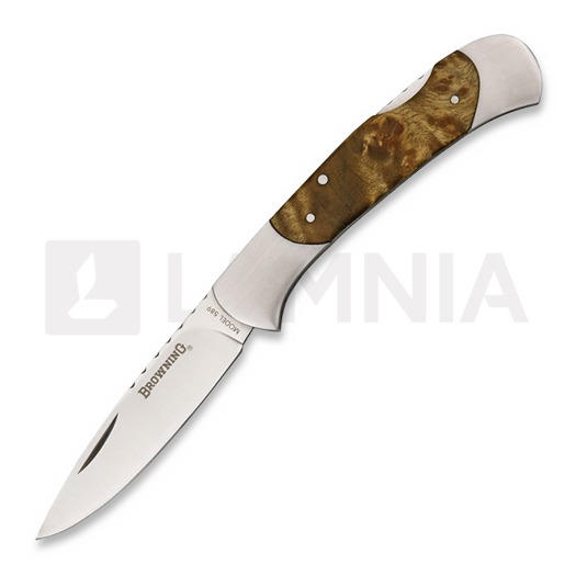 Navalha Browning Lockback, burl wood
