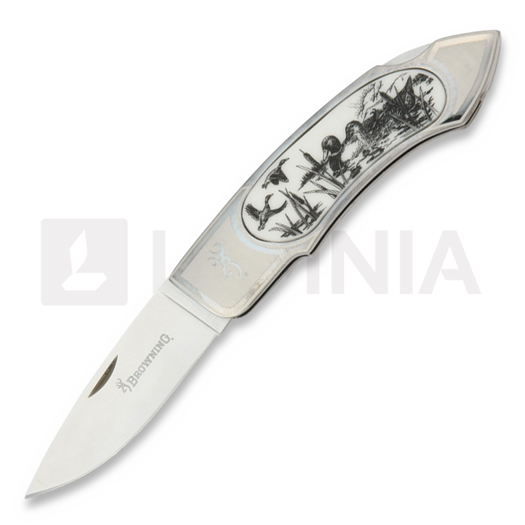 Nóż składany Browning Scrimshaw, mallard