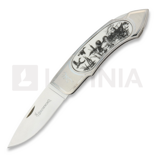 Browning Scrimshaw kääntöveitsi, sinisorsa