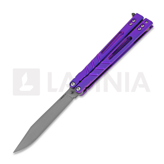 BRS Alpha Beast Premium ALT balisong kniv, purple