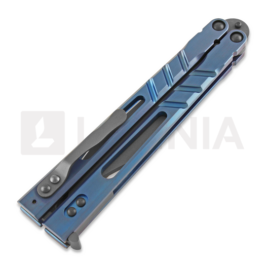 BRS Alpha Beast Premium butterfly knife, blue