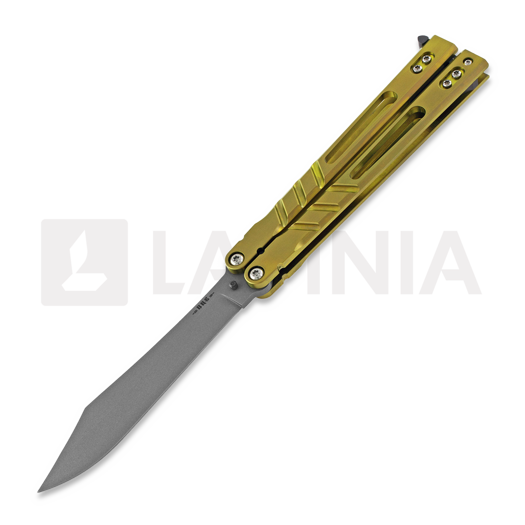 BRS Alpha Beast Premium バタフライナイフ, gold