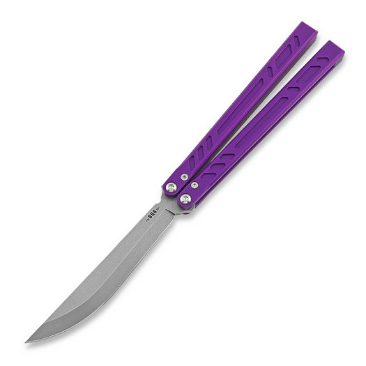 Coltello a farfalla BRS Aluminum Channel Barebones, Purple Anodized