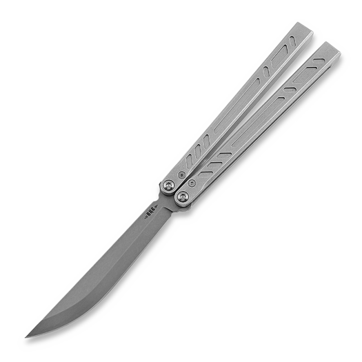 BRS Aluminum Channel Barebones balisong, Stonewashed