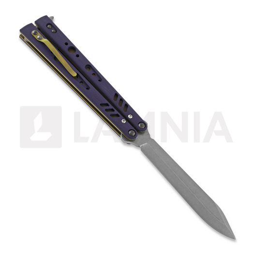 BRS Replicant Premium ALT balisong, purple/gold