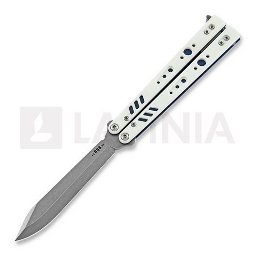 BRS Replicant Premium ALT balisong, white/blue