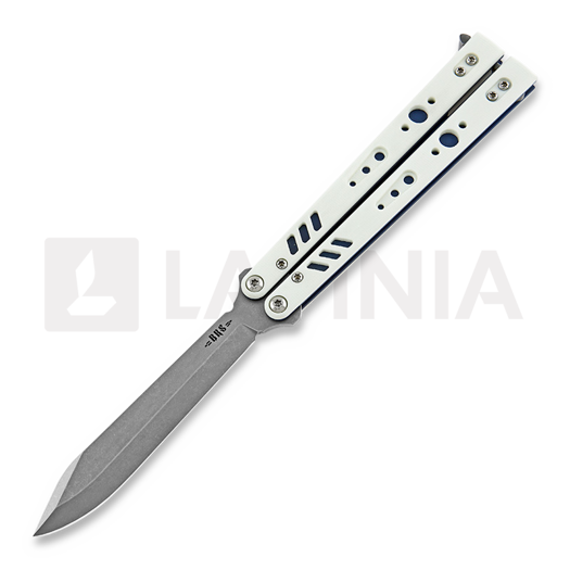 BRS Replicant Premium ALT balisong, white/blue