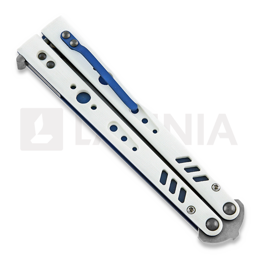 BRS Replicant Premium ALT balisong, white/blue