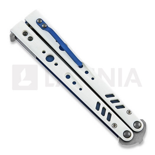 BRS Replicant Premium ALT balisong, white/blue