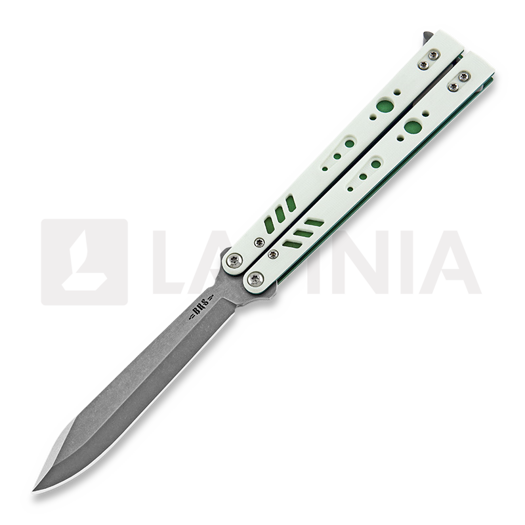 BRS Replicant Premium ALT butterfly knife, white/green