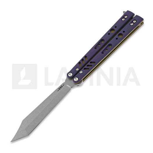BRS Replicant Premium Tanto balisong, purple/gold