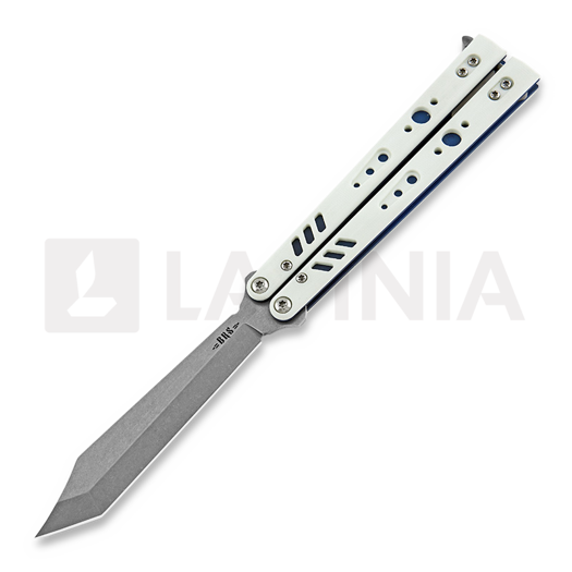Balisong BRS Replicant Premium Tanto, white/blue