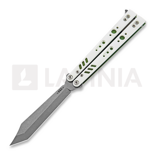 Balisong BRS Replicant Premium Tanto, white/green
