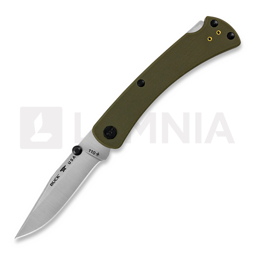 Buck 110 Slim Pro TRX Lockback összecsukható kés, zöld BU110GRS3