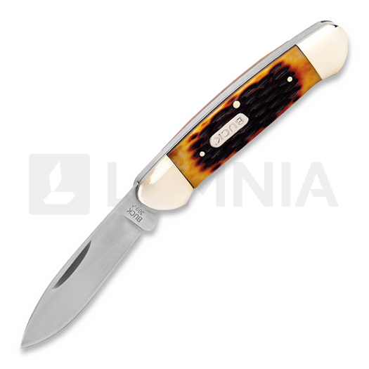 Buck Canoe Brown Jig Bone Pocket knife BU389BNSWM