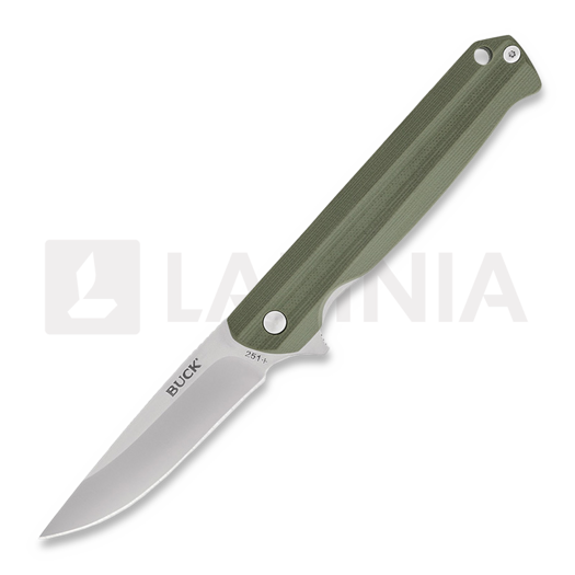 Buck Langford Linerlock Green 접이식 나이프 BU251GRS