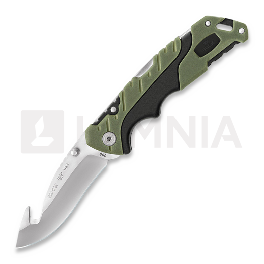 Nóż składany Buck Large Pursuit Guthook Lockback BU660GRG