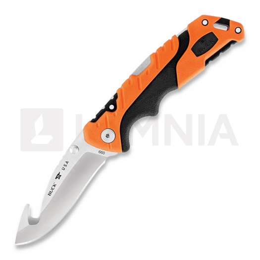 Buck Pursuit Pro Lockback Guthook 折り畳みナイフ BU660ORG