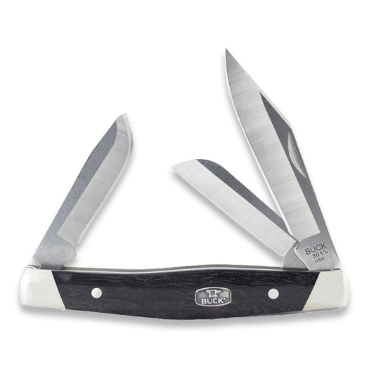 Buck Stockman Ebony Pocket knife BU301BRS2