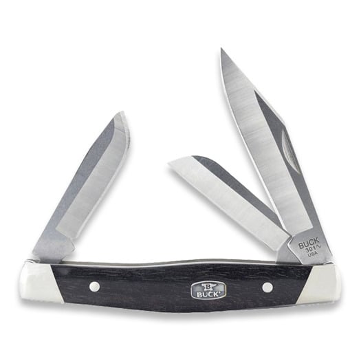 Buck Stockman Ebony pocket knife BU301BRS2