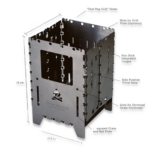 Bushcraft Essentials Outdoor Stove Bushbox XL Titanium