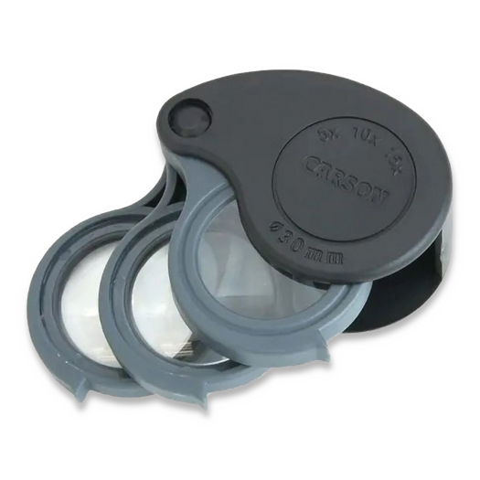 Carson Optics TriView Folding Loupe W/Case