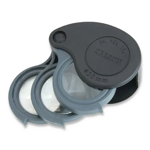 Carson Optics TriView Folding Loupe W/Case