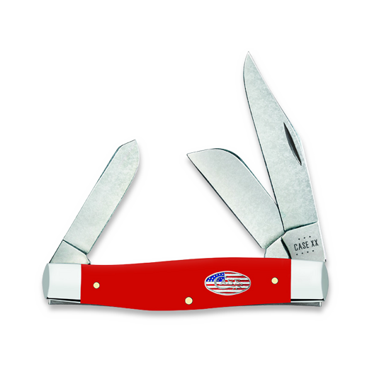 Pocket knife Case Cutlery American Workman Red Synthetic Large Stockman 73929