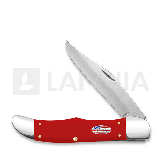 Pocket knife Case Cutlery American Workman Red Synthetic Smooth Folding Hunter 73928