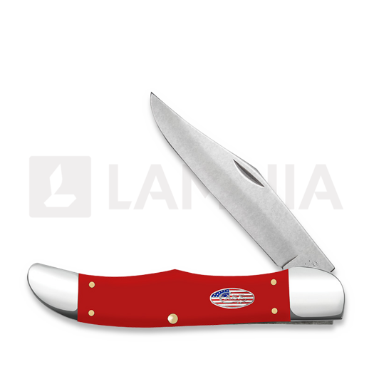 Case Cutlery American Workman Red Synthetic Smooth Folding Hunter Pocket knife 73928