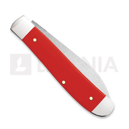 Case Cutlery American Workman Red Synthetic Smooth Mini Trapper pocket knife 73927