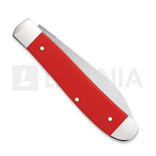 Case Cutlery American Workman Red Synthetic Smooth Mini Trapper pocket knife 73927