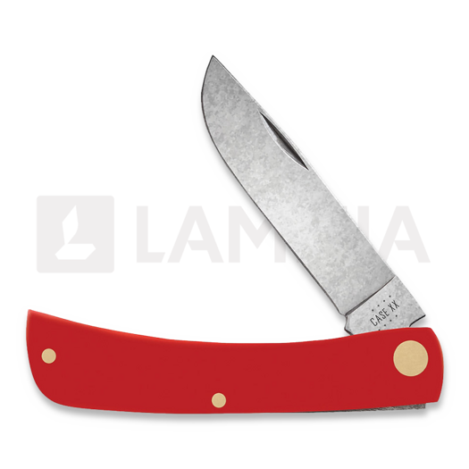 Pocket knife Case Cutlery American Workman Red Synthetic Smooth Sod Buster Jr 73932