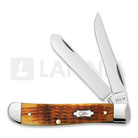 Pocket knife Case Cutlery Antique Bone Rogers Corn Cob Jig Mini Trapper 52830