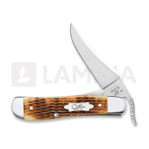 Pocket knife Case Cutlery Antique Bone Rogers Corn Cob Jig RussLock 52850