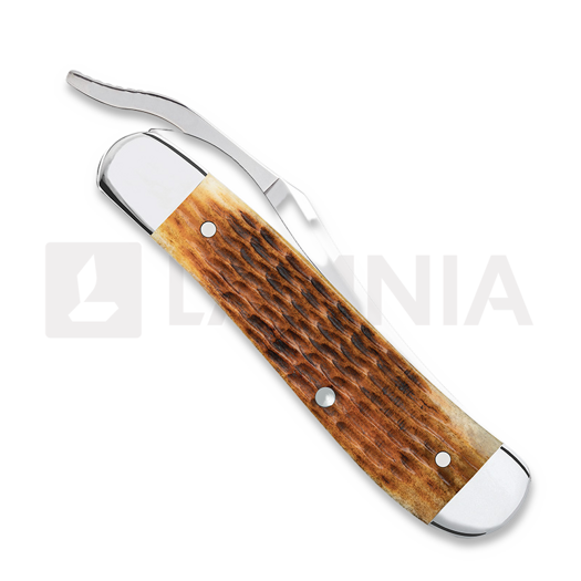 Case Cutlery Antique Bone Rogers Corn Cob Jig RussLock pocket knife 52850