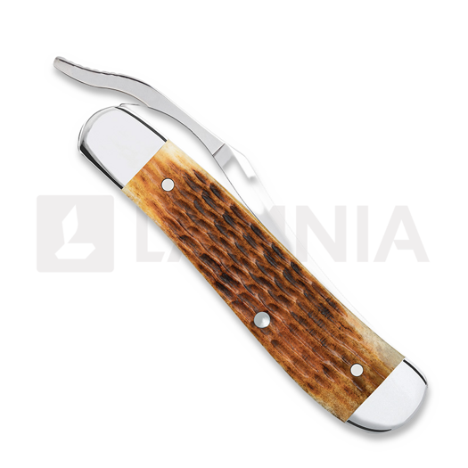Case Cutlery Antique Bone Rogers Corn Cob Jig RussLock pocket knife 52850