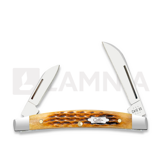 Pocket knife Case Cutlery Antique Bone Rogers Corn Cob Jig Small Congress 52851