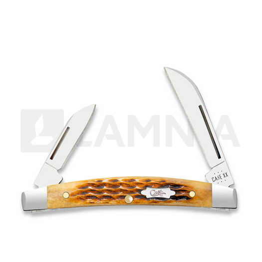 Case Cutlery Antique Bone Rogers Corn Cob Jig Small Congress pocket knife 52851