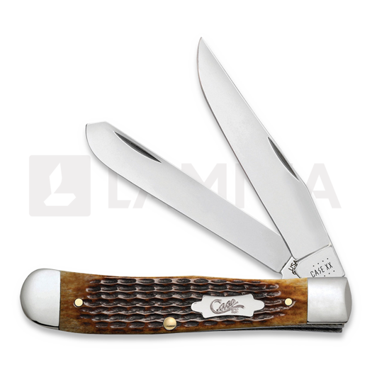 Pocket knife Case Cutlery Antique Bone Rogers Corn Cob Jig Trapper 52832