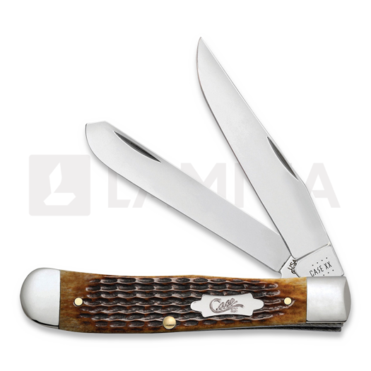 Pocket knife Case Cutlery Antique Bone Rogers Corn Cob Jig Trapper 52832