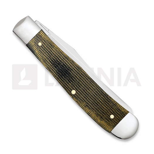Перочинный нож Case Cutlery Black/Green/Natural Canvas Micarta Smooth Trapper 23470