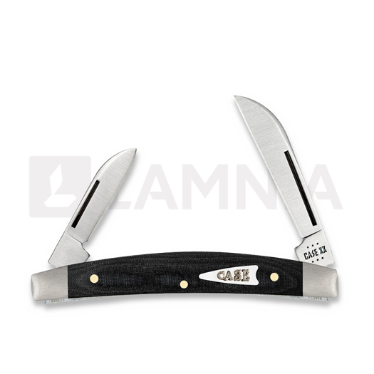 Pocket knife Case Cutlery Black Micarta Smooth Small Congress 27821