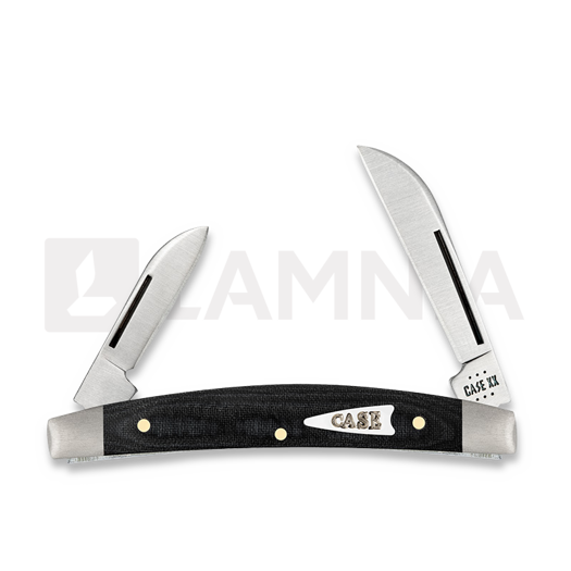 Case Cutlery Black Micarta Smooth Small Congress pocket knife 27821