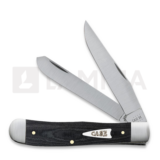 Pocket knife Case Cutlery Black Micarta Smooth Trapper 27730