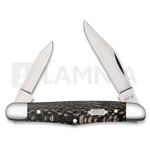 Pocket knife Case Cutlery Black Sycamore Wood Smooth Half Whittler 25571