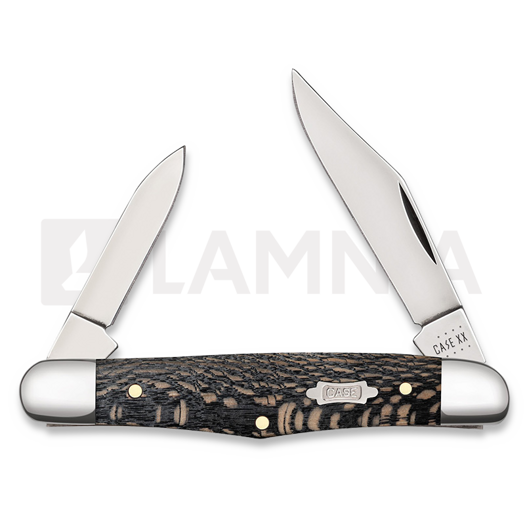 Pocket knife Case Cutlery Black Sycamore Wood Smooth Half Whittler 25571